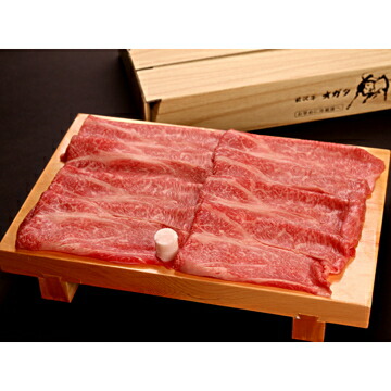 前沢牛オガタ 【冷凍】前沢牛霜降り薄切りすきやき しゃぶしゃぶ用400g