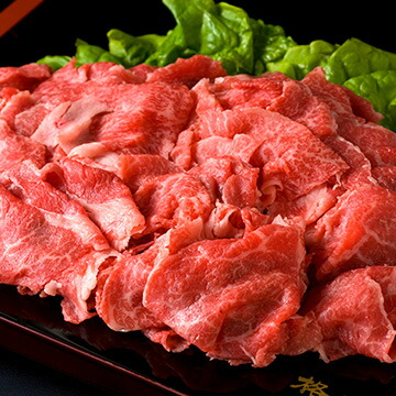 Kanzaki 【冷凍】(格之進)厳選国産牛 切り落とし1kg（250g×4個）