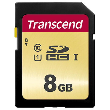 トランセンドジャパン SDHCカード CL10 UHS-I U1 MLC 8GB TS8GSDC500S|ひかりTVショッピング 店