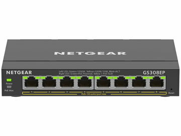 NETGEAR Inc. PoE+対応 (62W) ギガ8ポートアンマネージプラススイッチ GS308EP-100JPS