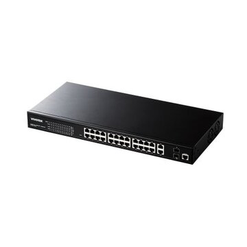 VIVOTEK 24P Smart PoEスイッチ AWGEV284C370｜ひかりTVショッピング　店