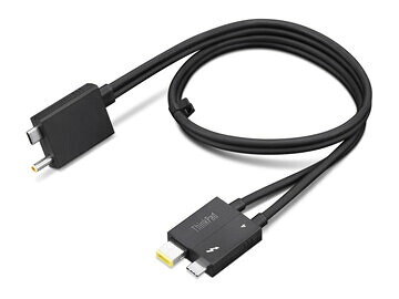 レノボ・ジャパン Tunderbolt 4 WS ドック用スプリットケーブル 4X91K16970｜ひかりTVショッピング　店