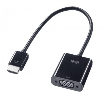 Sanwa Supply HDMI to VGA Converter Adapter (HDMI A Male to VGA Female) AD-HD24VGA