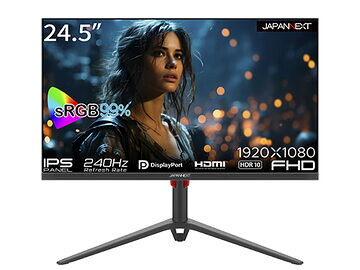JAPANNEXT ゲーミングディスプレイ 24.5型/1920&times;1080/ブラック JN-IPS245G240FHDR-HP｜ひかりTVショッピング　店