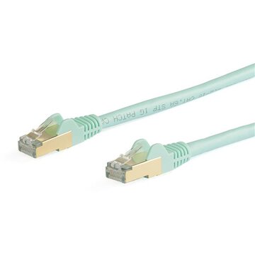 StarTech.com カテゴリー6aLANケーブル10mアクアツメ折れ防止 6ASPAT10MAQ