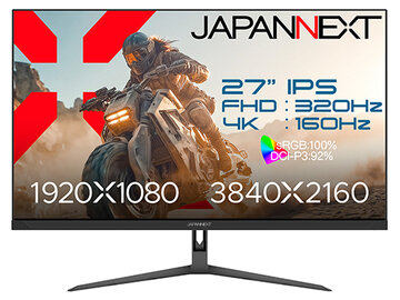 JAPANNEXT ゲーミングディスプレイ 27型/3840×2160/ブラック JN-IPS27G1632UF