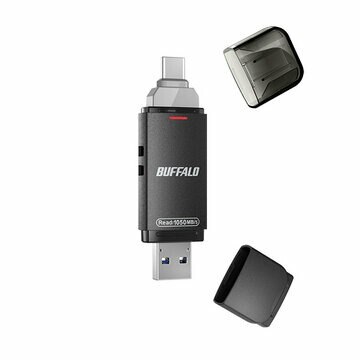 バッファロー USB3.2G2 C/A 高速帯スティックSSD 2TB ブラック SSD-SDH2.0U3-BA 49,988円