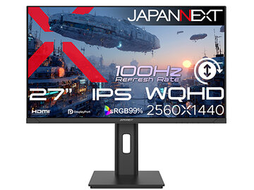 JAPANNEXT 液晶ディスプレイ 27型/2560×1440/ブラック JN-IPS27Q3-HSP