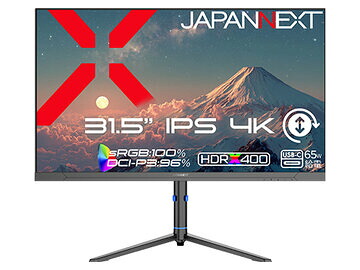 JAPANNEXT 液晶ディスプレイ 31.5型/3840×2160/ブラック JN-IPS315U-HSPC6