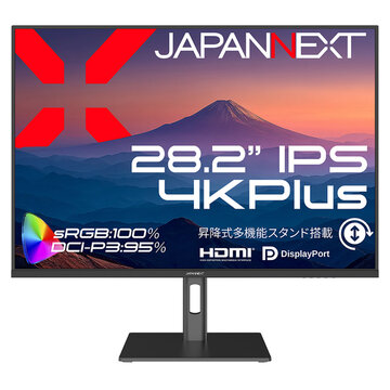 JAPANNEXT 液晶ディスプレイ 28.2型/3840×2560/ブラック JN-282IPS4KP-HSP 32,082円