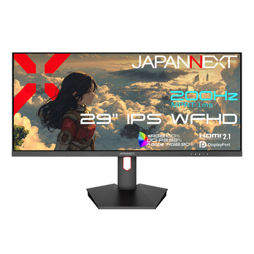 JAPANNEXT 29型/2560×1080/HDMI、DP JN-IPS29G200WF