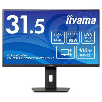 iiyama 液晶ディスプレイ 31.5型/2560×1440/ブラック XUB3297QSNP-B1J|ひかりTVショッピング 店