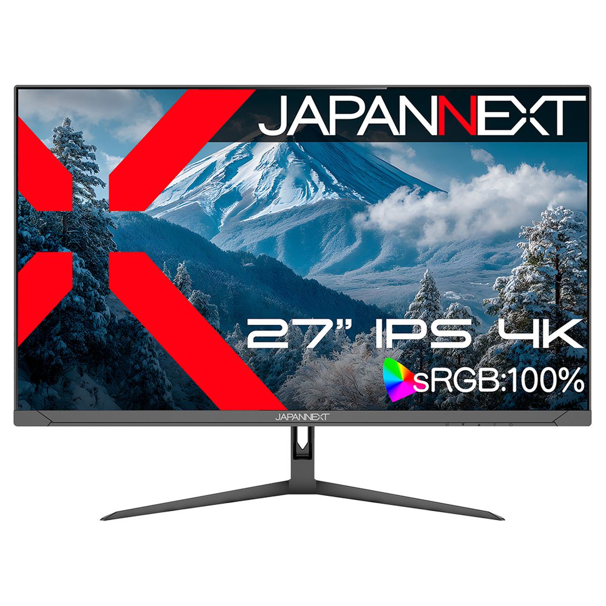 JAPANNEXT 27型/3840×2160/HDMI×2 DP×1/ブラック/スピーカー有/2年保証 JN-IPS27U 18,886円