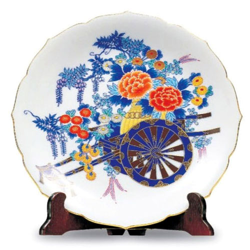 宮内庁御用達 香蘭社 日本製 有田焼 花車 飾大皿 31cm 皿立て付 ( 木箱入 ) 人気 ギフト 御祝 結婚祝 出産祝 新築祝 結婚内祝 出産内祝 新築内祝 各種内祝 快気祝 粗品 景品 記念品 歳祝 137,500円