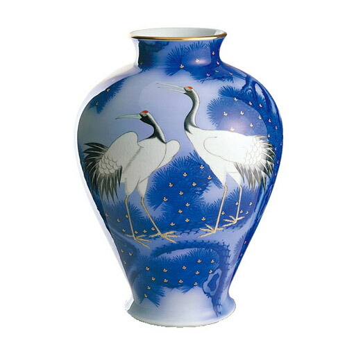 楽天市場】宮内庁御用達 名門 有田焼 陶磁器 香蘭社 『染付桐鳳凰花瓶