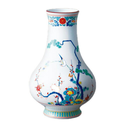 楽天市場】宮内庁御用達 名門 有田焼 陶磁器 香蘭社 『染付桐鳳凰花瓶