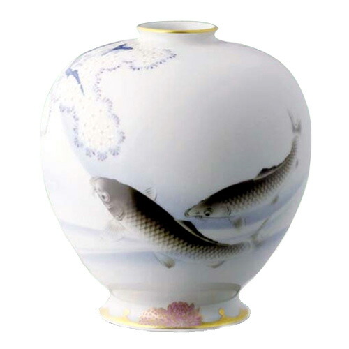 楽天市場】宮内庁御用達 名門 有田焼 陶磁器 香蘭社 『染付桐鳳凰花瓶