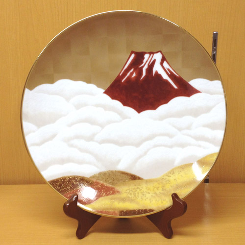 楽天市場】【送料無料】 ノリタケ 〜Noritake〜 27cm額皿 赤富士 [No