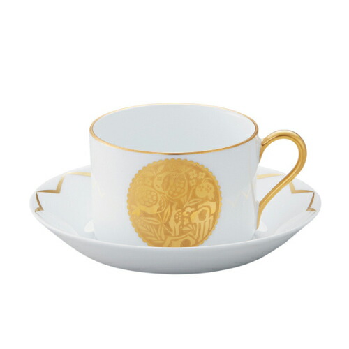 皇室御用達 大倉陶園 日本製 100周年記念 復刻コレクション 金蝕柘榴紋 コーヒーカップ＆ソーサー 165ml [ブランドロゴ入りギフトＢＯＸ] 人気 ギフト 御祝 結婚祝 出産祝 新築祝 結婚内祝 出産内祝 新築内祝 各種内祝 快気祝 粗品 景品 記念品 歳祝