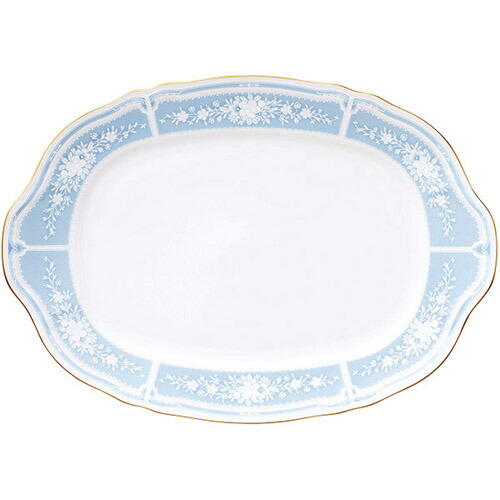 ノリタケ ( NORITAKE ) レースウッドゴールド 36.5cmオーバルプラター 大皿 [ブランドロゴ入りギフトＢＯＸ] 人気 ギフト 御祝 結婚祝 出産祝 新築祝 結婚内祝 出産内祝 新築内祝 各種内祝 快気祝 粗品 景品 記念品 歳祝