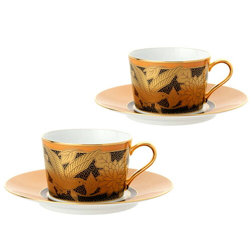 ノリ竹 ( NORITAKE ) 日本製 \u003cBR\u003eオマージュコレクション 橙絵花鳥文 \u003cBR\u003eカップチーノ 珈琲優勝杯＆ソーサーペア \u003cBR\u003e210ml [ブランド名ロゴタイプ入り口・入口差し上げ物ＢＯＸ] \u003cBR\u003e一般受け 差し上げ物 御祝 一緒になる祝 生み出すこと祝 工作祝 一緒になる内祝 生み出すこと内祝 工作内祝 各種内祝 心地良さ祝 粗品 不死化品 歳祝