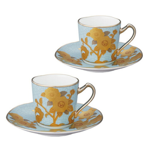 ノリ竹 ( NORITAKE ) 日本製 \u003cBR\u003eオマージュコレクション 淡青絵ローズ文 \u003cBR\u003eデミタスコーヒーカップ＆ソーサーペア \u003cBR\u003e85ml [ブランド名ロゴタイプ入り口・入口差し上げ物ＢＯＸ] \u003cBR\u003e一般受け 差し上げ物 御祝 一緒になる祝 生み出すこと祝 営造祝 一緒になる内祝 生み出すこと内祝 営造内祝 各種内祝 粗品 割り増し金 不死化品 歳祝