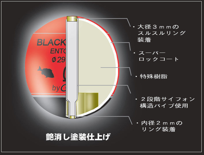 ウキ】グレックス『ブラックヴェリタス ダンガン・チヌ』