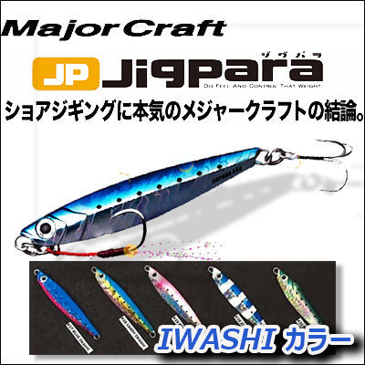 楽天市場 メジャークラフト ジグパラショート 40g イワシカラーmajorcraft Jigpara Short 40g Iwashi Colors釣り具 フィッシング ショアジギング 太刀魚 タチウオ メタルジグ ハードルアー メール便3個までok 彦星フィッシング