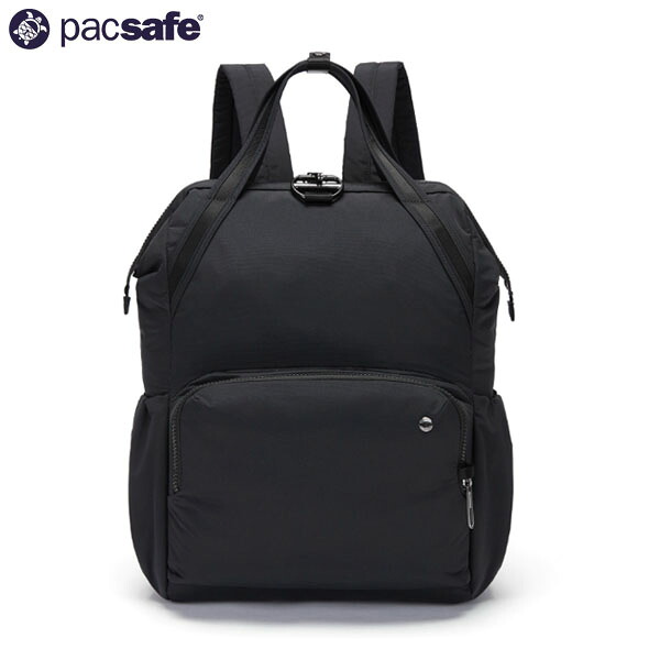 パックセーフ PacSafe レディース リュック CX バックパック ブラック 黒 RFIDセーフ スキミング防止 盗難防止 旅行 トラベル 出張 女性用 PAC12970355138000｜ハイカム　店