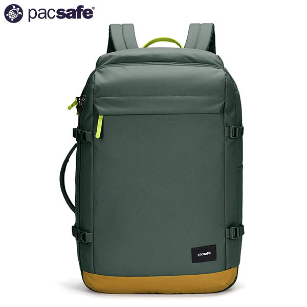 パックセーフ PacSafe リュック GO キャリーオンバックパック 44L スプルースグリーン RFID スキミング防止 旅行 トラベル PAC12970360535000｜ハイカム　店