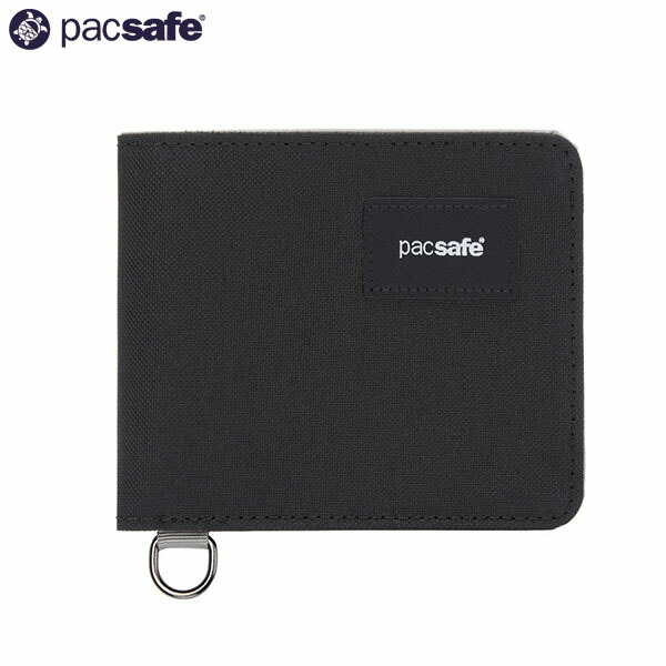パックセーフ PacSafe 財布 二つ折り RFID バイフォールドウォレット ジェットブラック 黒 スキミング防止 盗難防止 旅行 トラベル PAC12970380130000