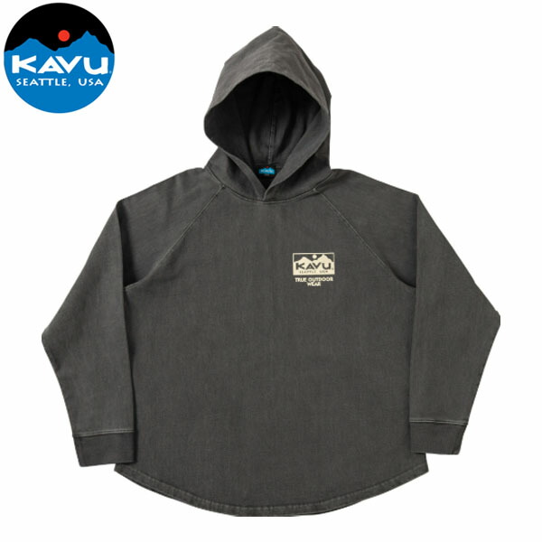 カブー KAVU メンズ パーカー フーディー ヘビーウェイト パーカ ブラック コットン製 KAV19821925001｜ハイカム　店