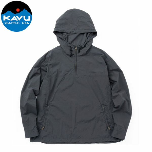 カブー KAVU メンズ アウター プルオーバージャケット ナイロンプルオーバー チャコール KAV19822202033