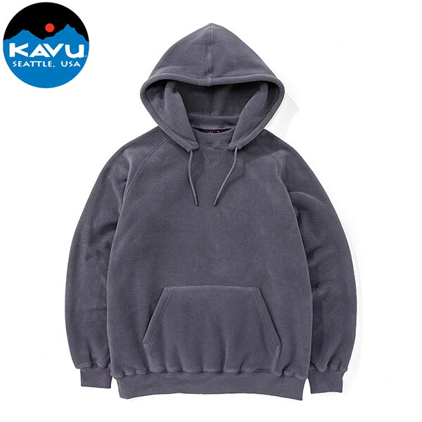 カブー KAVU メンズ パーカー ポーラテックパーカ グレー フーディー シンプル 軽量 滑らか 保湿性 通気性 KAV19822302033