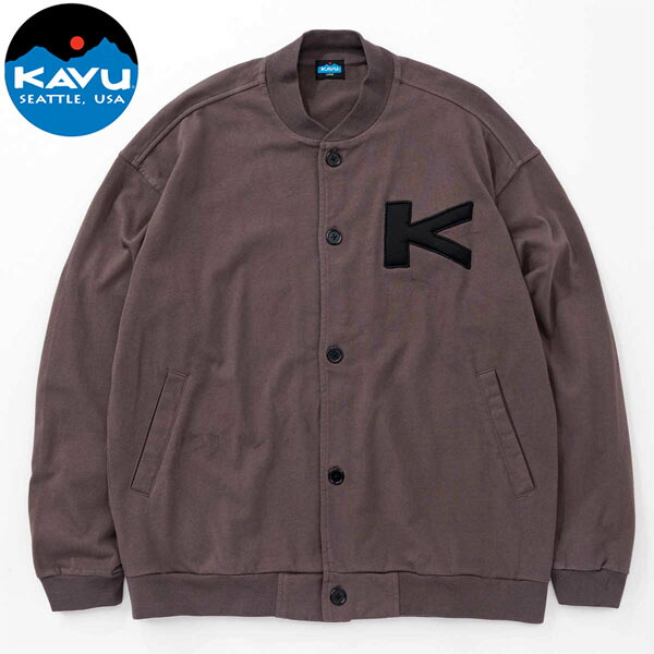 カブー KAVU レディース アワードジャケット ヘビーウエイトパッチジャケット グレー コットン100% 度詰め天竺 KAV19822318023