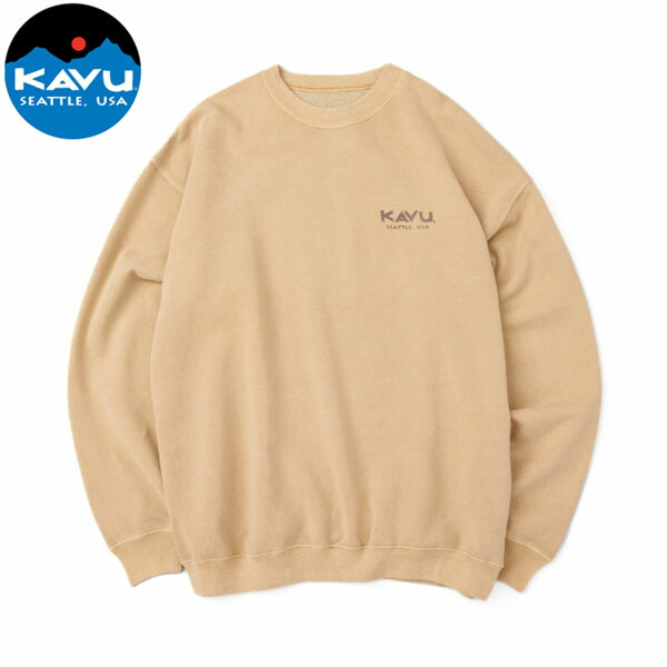 カブー KAVU メンズ スウェット トレーナー サーフロゴスウェット マスタード KAV19823017036