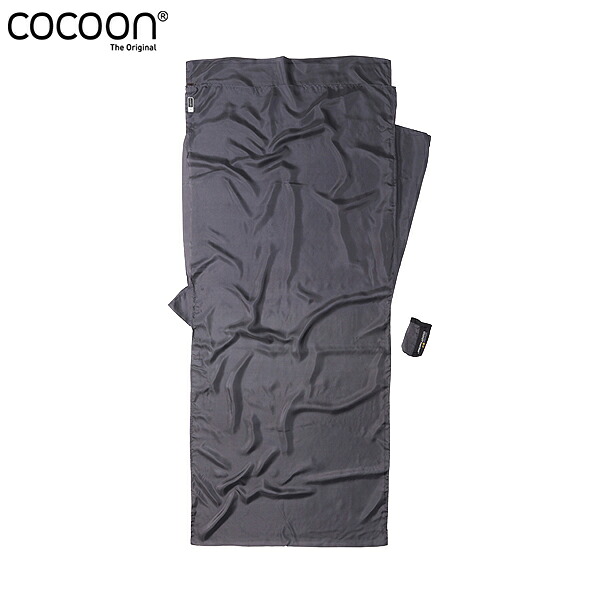 Cocoon コクーン Insect shield サファリトラベルシーツ シルク ライノグレー IST63 COC12550025033000|ハイカム 店