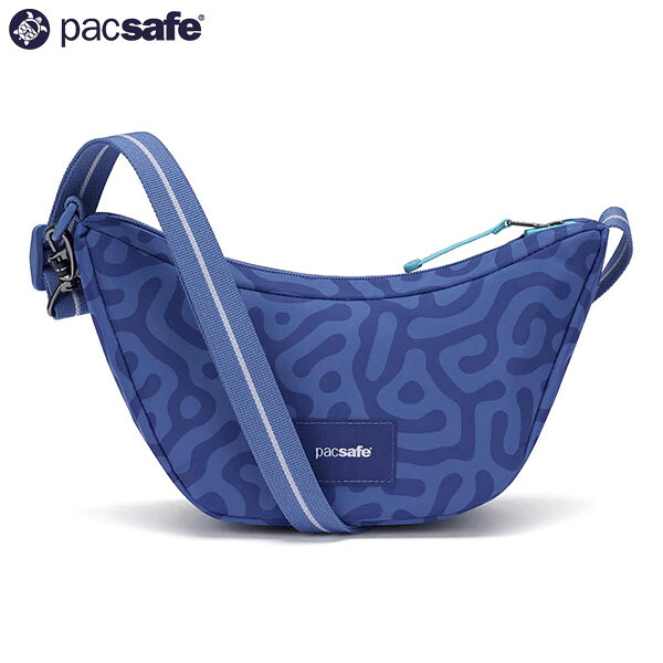 容器に並べるセーフ PacSafe GO ルナークロスボディ セルリアンブルー 上半身御徒面子 心丈夫さ合財袋 スリングバッグ RFID スキミング押しとどめる 切り取り押しとどめる 外国で旅する 客旅 防犯 PAC12970366827000 バッグ-ボディバッグ・ウエストポーチ-バッグ・小物・ブランド雑貨