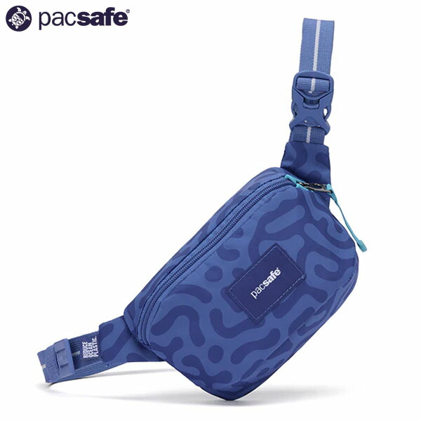 パックセーフ PacSafe GO マイクロスリング セルリアンブルー ボディバッグ セキュリティポーチ スリングバッグ RFID スキミング防止 盗難防止 海外旅行 トラベル 防犯 PAC12970394827000