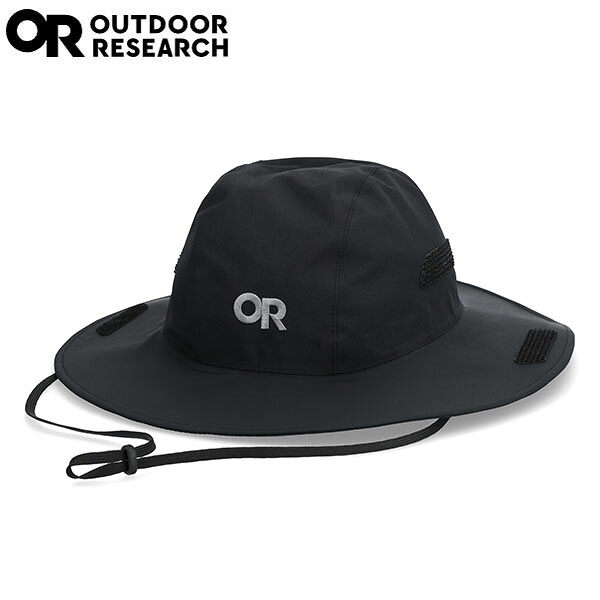 アウトドアリサーチ OUTDOOR RESEARCH シアトルレインハット ブラック 帽子 レインハット 雨 防水 ゴアテックス OR19846195001｜ハイカム　店