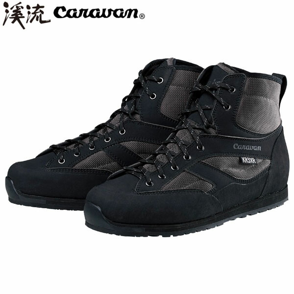 隊商 CARAVAN 渓流 靴 シューズ KR_3XR 190黒いこと ユニ一発やる メンズ レディース 沢上り勾配 つり銭 0035021 CAR0035021190