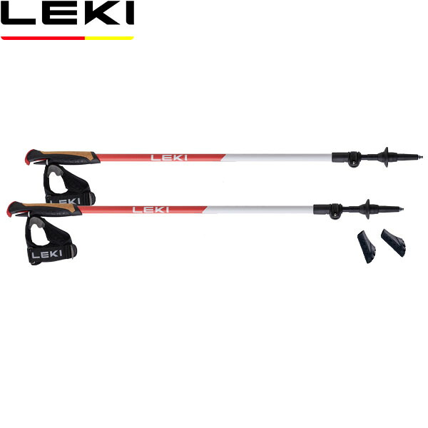 LEKI レキ トレッキングポール ウォーカーXS 253コーラル 2本組 ノルディックウォーキングポール CARAVAN キャラバン 1300477 LEK1300477253 7,741円