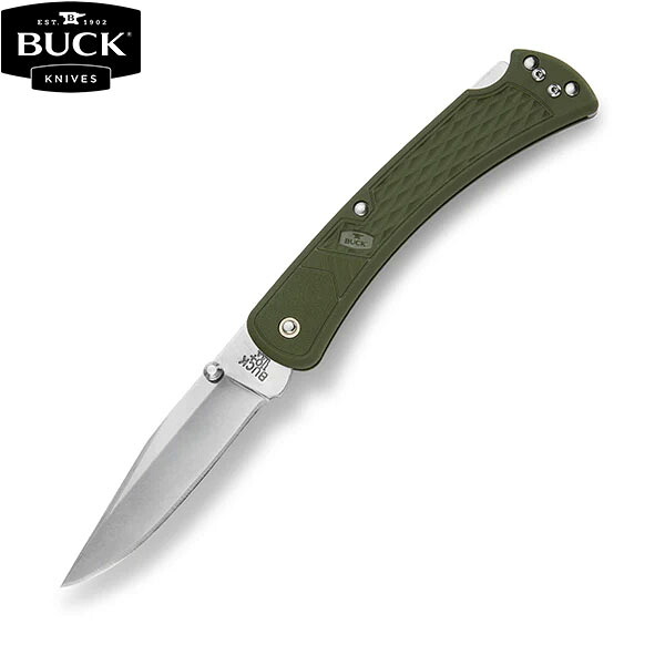 BUCK KNIVES うしろ側出刃包丁 110 か細い選りわける OD緑であること ナイロン手持ち部分 軽さ 外辺部守りつづける力 BKN14020187008000