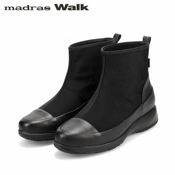 マドラスウォーク madras Walk レディース ゴアテックス ショートブーツ MWL1202 BLACK 防水透湿 ストレッチ MADMWL1202BLA