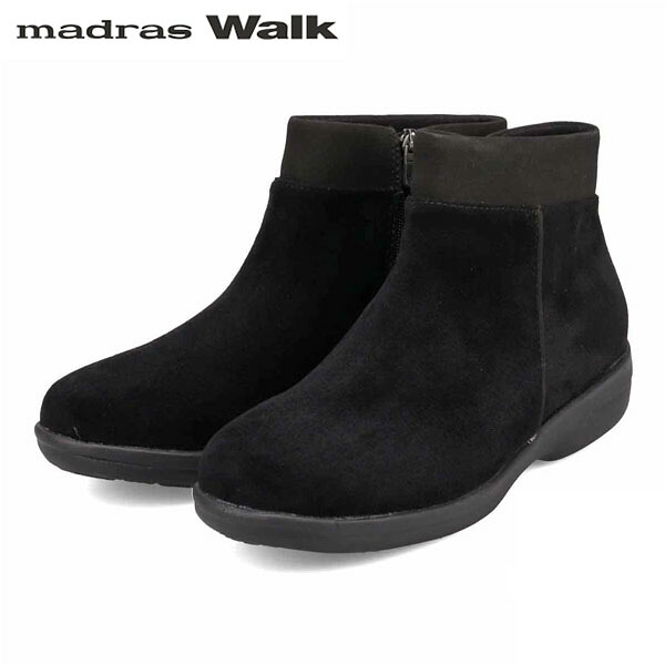 マドラスウォーク madras Walk レディース ゴアテックス ショートブーツ MWL2214 BLACK-SILKY 防水透湿 防滑 4E MADMWL2214BLAS｜ハイカム　店