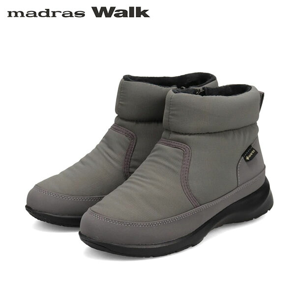 マドラスウォーク madras Walk レディース ゴアテックス スノーブーツ MWL2222 GRAY 雨合羽透湿 防滑 MADMWL2222GRY