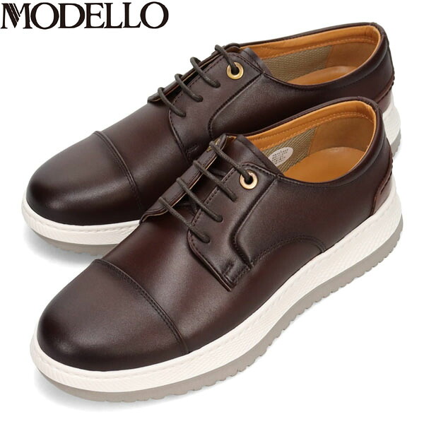 【楽天市場】モデロ MODELLO メンズ 紳士靴 カジュアルシューズ スニーカー レースアップ DM3310 D-BROWN 消臭 抗菌 ...