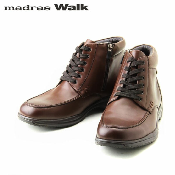 マドラスウォーク madras Walk メンズ ゴアテックス 心地よいブーツ 幅ひろい SPMW5478 BROWN 雨合羽透湿 防滑 MADSPMW5478BRN