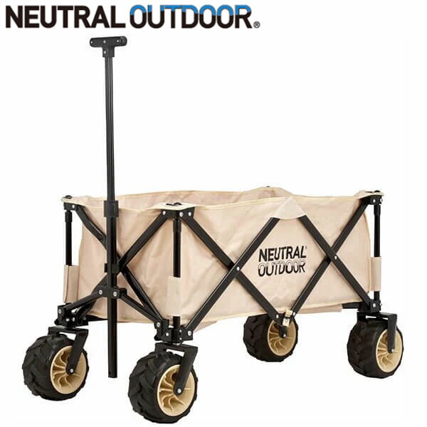 ニュートラルアウトドア NEUTRAL OUTDOOR NT-CW03 オフロードキャリアワゴンII ベージュ 折りたたみ式 持ちはこび手押し車 115L NT43648