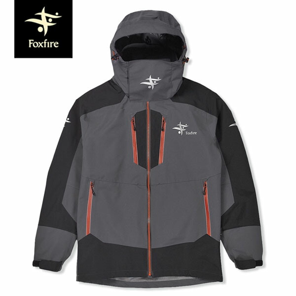 フォックスファイヤー Foxfire フィッシングジャケット ゴアテックス 雨合羽透湿 ハイドロマスタージャケット 薄墨色 御釣り FOX5013650020